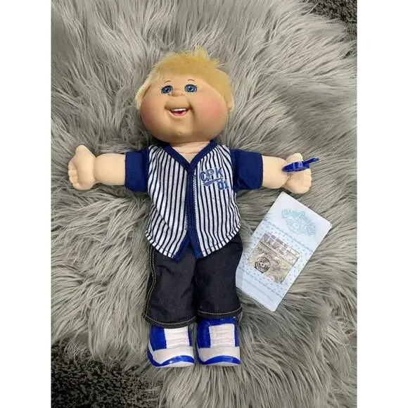 Cabbage Patch 15" Boy Plush Blonde Hair Blue/Eyes Caucasian 2015‎ “Edward Dane”